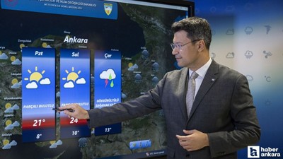 Ankara'da Çarşamba günü sağanak yağış bekleniyor