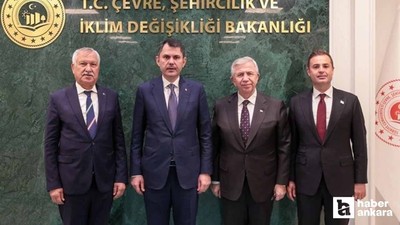 ABB Başkanı Mansur Yavaş, Bakan Murat Kurum'u ziyaret etti