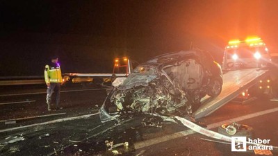 Ankara'da feci trafik kazası: Araç ters yöne girdi 4 ölü, 1 yaralı!