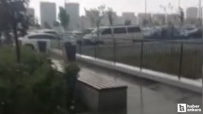 Başkentin pek çok ilçesinde sağanak yağış etkili oldu
