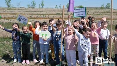 Ankara'da 750 öğrenciyle fidan dikim etkinliği düzenlendi