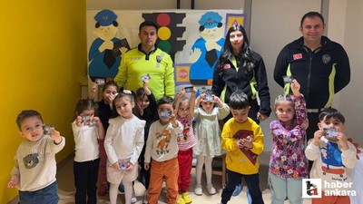 Beypazarı İlçe Emniyet Müdürlüğü'nden çocuklara trafik eğitimi