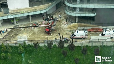 Çankaya'da kule vinç devrildi: 3 kişi yaralandı!