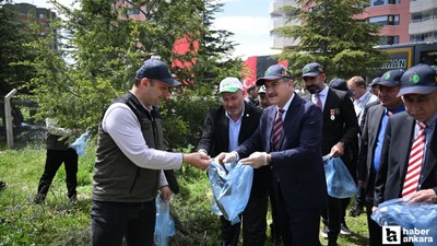 Başkentte Orman Benim etkinliğine katılanlar ormanlık alandaki atıkları topladı
