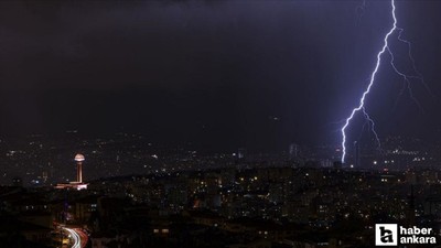 Hafta sonu plan yapan başkentlilere gök gürültülü sağanak yağış uyarısı