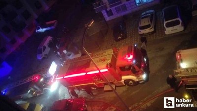 Sincan'da televizyon tamirhanesinde çıkan yangın korkuttu