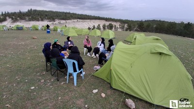 Beypazarı'nda üniversite öğrencileri için çadır kamp düzenlendi
