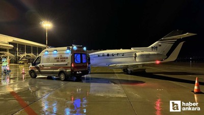 Kalp hastası bebek ambulans uçakla Ağrı'dan Ankara'ya getirildi