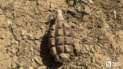 Polatlı'da 1921'den kalma patlamamış el bombası bulundu