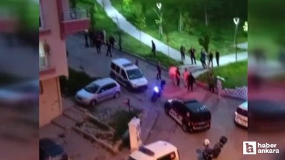 Altındağ'da iki grup arasındaki kavgayı polisler ayırdı
