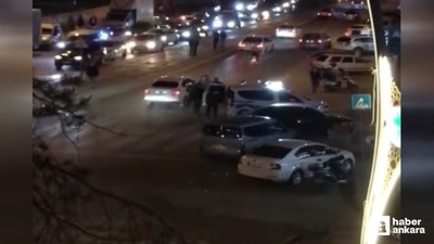 Mamak'ta iki grup arasındaki arbedeye polisler müdahale etti