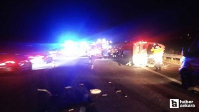 Manisa Soma'da minibüs devrildi: 1 ölü, 13 yaralı!