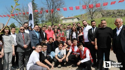 Keçiören Belediye Başkanı Özarslan gençlerle fidan dikti