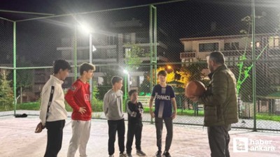 Pursaklar'da basket serbest basket atış turnuvası düzenlendi