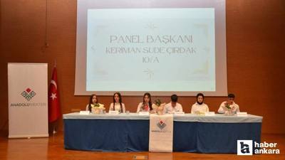 Kahramankazan'da öğrencilerden özel panel