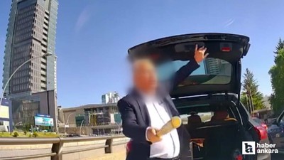 Ankara'da tehditler savuran sürücünün ehliyetine el konuldu