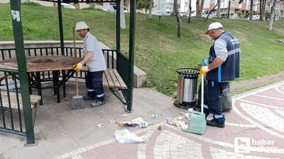 Pursaklar Belediyesinden her an kullanıma hazır park ve bahçe mesaisi