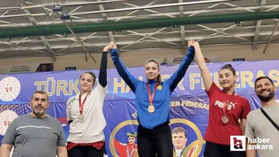Ankaragücü'nün halter sporcusu Şaziye Yakut Türkiye Şampiyonu oldu