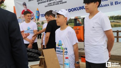 Gölbaşı'nda Teknolojiye İlk Dokunuş programında projeler sergiledi