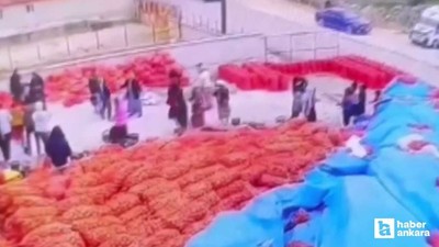 Polatlı'da bir depoda soğan işçileri arasında kavga çıktı