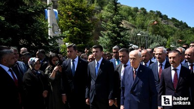 Devlet Bahçeli, Kızılcahamam'da Ülkücü Şehitler Anıtı'nı ziyaret etti