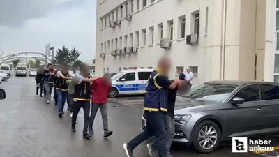 Ankara'da kurban pazarında polise saldıranlar adliyeye sevk edildi
