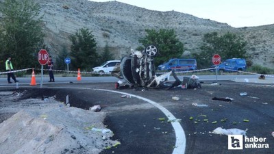 Ankara- Çankırı yolunda trafik kazası: 1 kişi öldü 3 kişi yaralandı