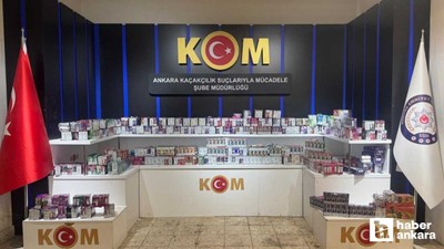 Başkent Ankara'da 3 bin 70 kaçak elektronik sigara ele geçirildi