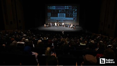 Ünlü oyuncular Ankara'da festival programında söyleşiye katıldılar
