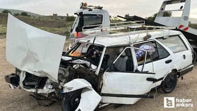 Çubuk'ta iki araç çarpıştı 1 kişi öldü, 1 kişi yaralandı