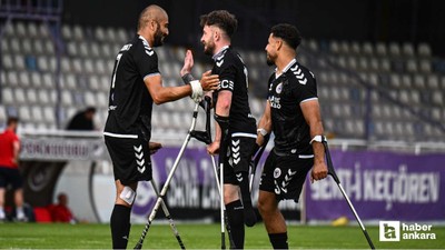 Ampute Futbol Şampiyonlar Ligi kupasını başkentte Alves Kablo kazandı
