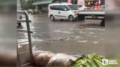 Ankara'da bastıran yağışlar hayatı olumsuz etkiledi