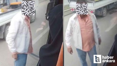 Sincan'da yol verme kavgası: Sürücü dolmuş şoförüne döner bıçağı çekti