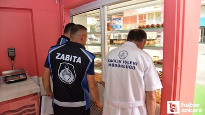 Kahramankazan Belediyesi ekipleri tatlıcıları denetledi