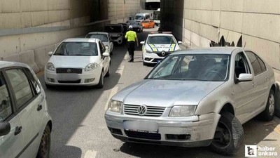 Sincan'da refüje çarpan araç takla attı: 2 kişi yaralandı