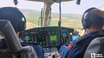 Ankara'da bayram trafiği kontrollerine helikopterli destek!