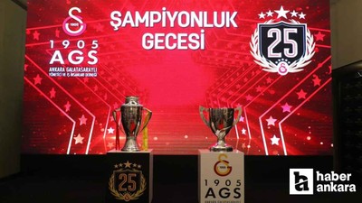 Galatasaray'ın 25. şampiyonluğu Ankara'da kutlandı