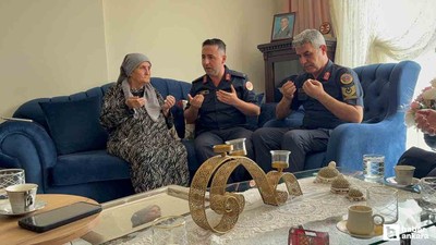 Polatlı'da şehit ailesine vefa ziyareti yapıldı