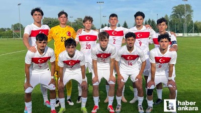 Ankaragücü futbolcusu Miraç Şimşek'in ilk 11'de başladığı maçta Milliler 3-3 berabere kaldı