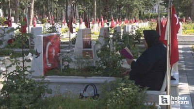 Kurban Bayramı arifesinde şehit yakınları kabir ziyaretinde bulundu
