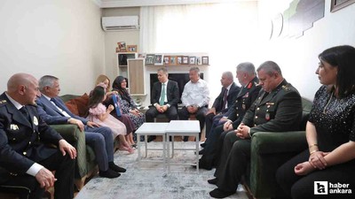 Bakan Ali Yerlikaya memleketi Konya'da şehit ailesini ziyaret etti
