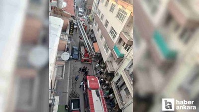 Ankara Polatlı'da çıkan bina yangınında 4 kişi mahsur kaldı