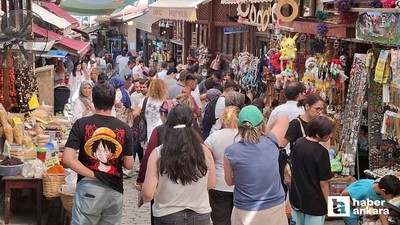 Beypazarı'nda bayram tatili nedeniyle ziyaretçi yoğunluğu