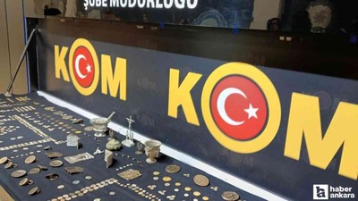 Ankara'da düzenlenen tarihi eser operasyonunda 3 kişiye gözaltı!