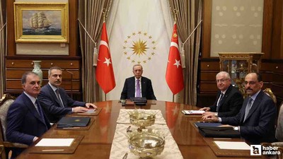 Cumhurbaşkanı Erdoğan yönetiminde güvenlik toplantısı yapıldı
