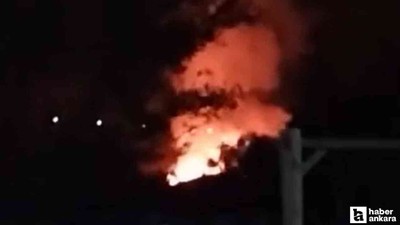 Mamak'ta bir iş yerinde çıkan yangın paniğe sebep oldu