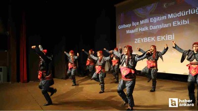 Gölbaşı'nda Maarif Halk Dansları Topluluğu yıl sonu gösterisi yapıldı