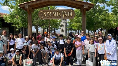Pursaklar Belediyesi Endemik Vadi ortaokul öğrencilerini misafir etti