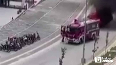 Pursaklar'da araç yangını panik yarattı!