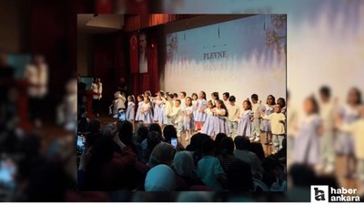 Sincan Belediyesinin miniklerinden yıl sonu gösterisi